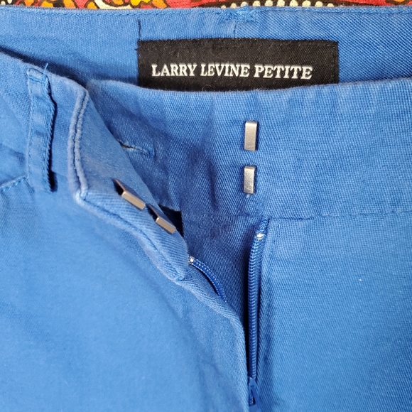 Larry Levine Petite Bright Blue Flate Front Slant Pockets Pants Womens 6P. - Picture 6 of 11